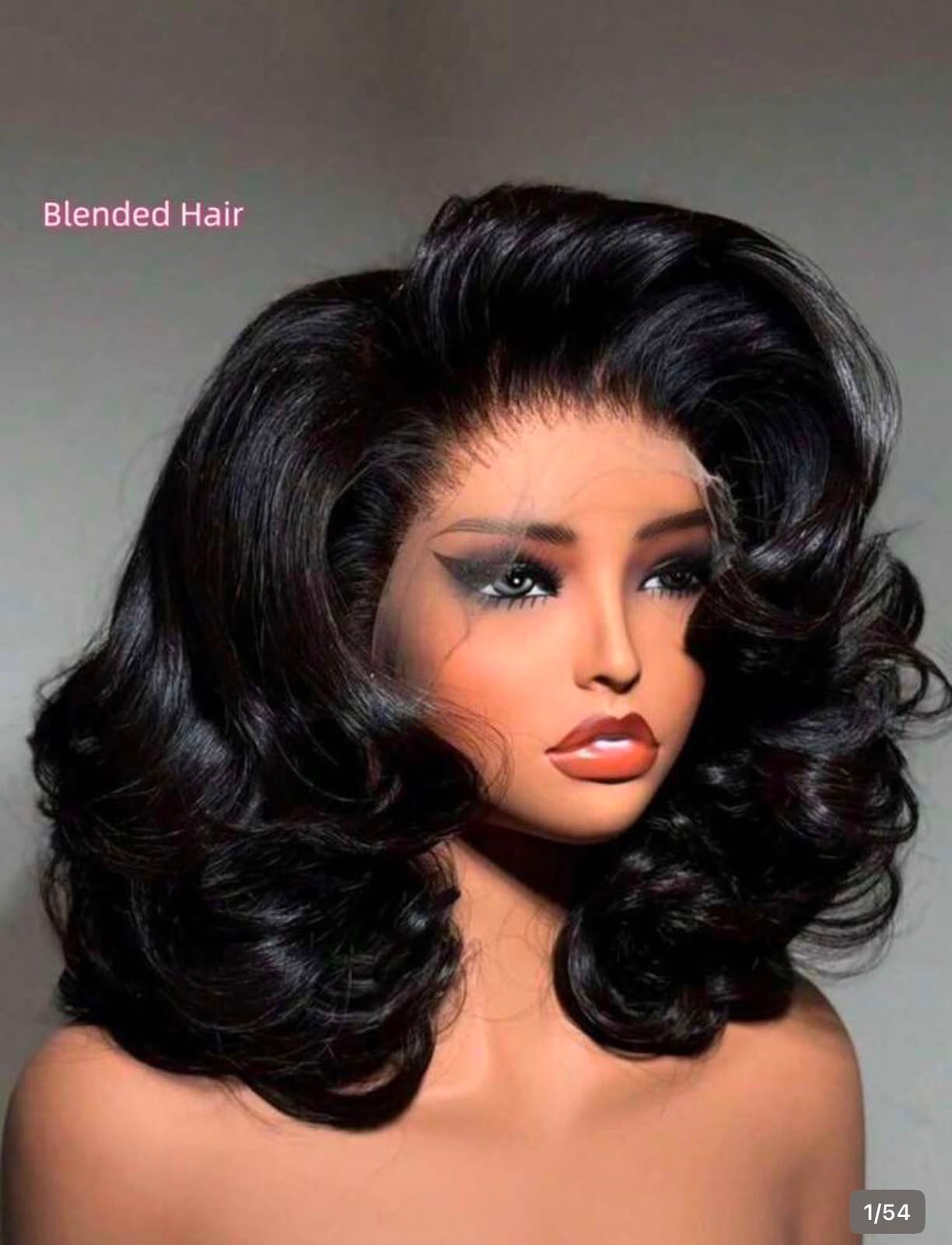 Blended Semi-Human Voluminous Body Wave Wig
